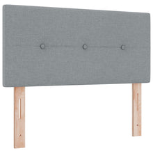 Hoofdbord Knopgeplooid Lichtgrijs Stoffering Licht grijs 90 cm Laag hoofdbord