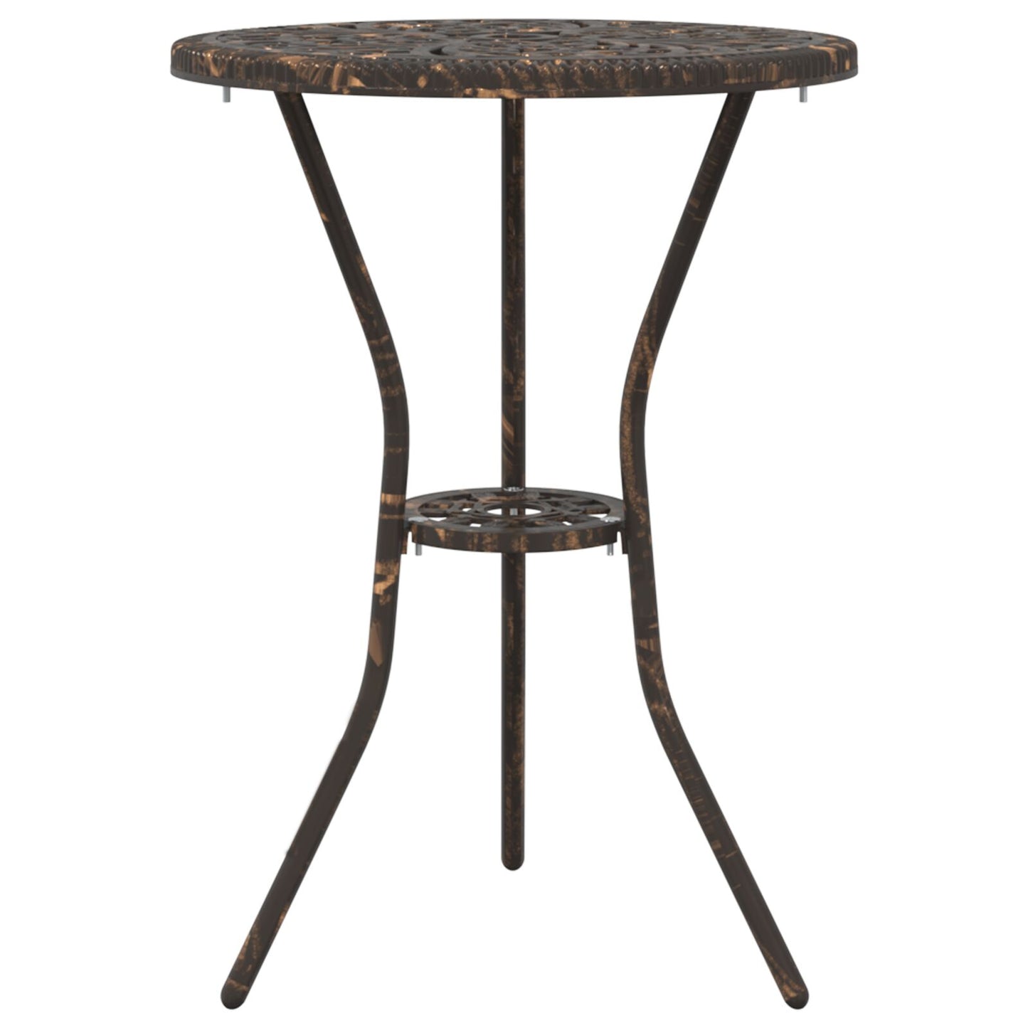 3-Delige Tuin Bistro Set Gietaluminium Brons