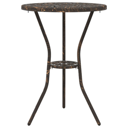 3-Delige Tuin Bistro Set Gietaluminium Brons
