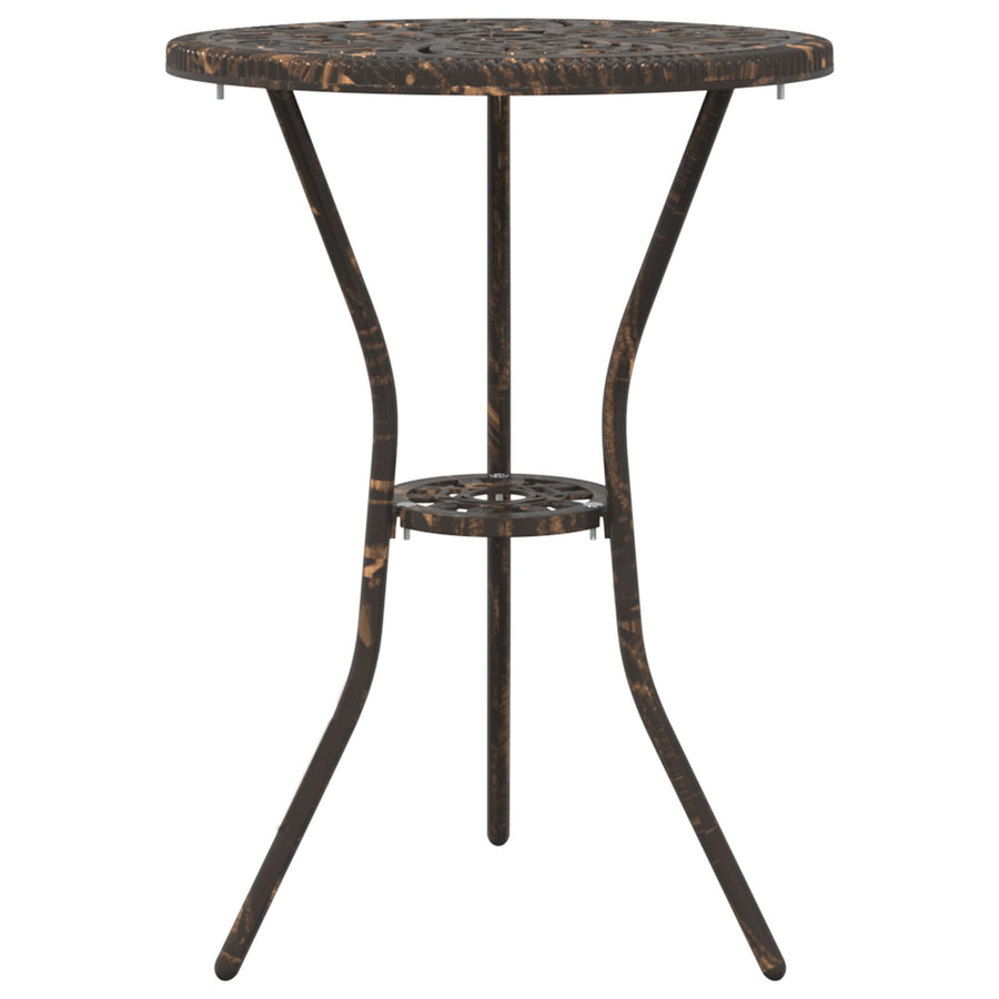 3-Delige Tuin Bistro Set Gietaluminium Brons