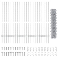 Kettinglink Hek Met 44 U Posts Zilver 1.2M X 25M Staal