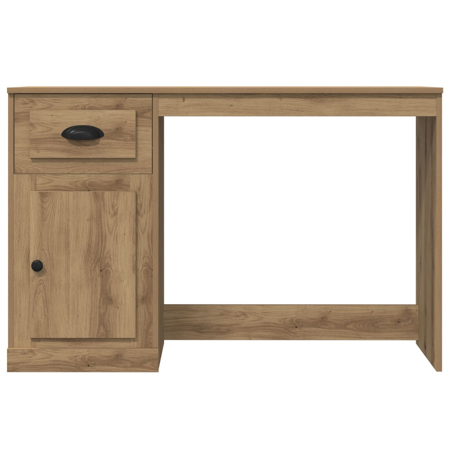 Bureau Met Opbergruimte 50X115X75 Cm Engineered Hout Artisan eiken