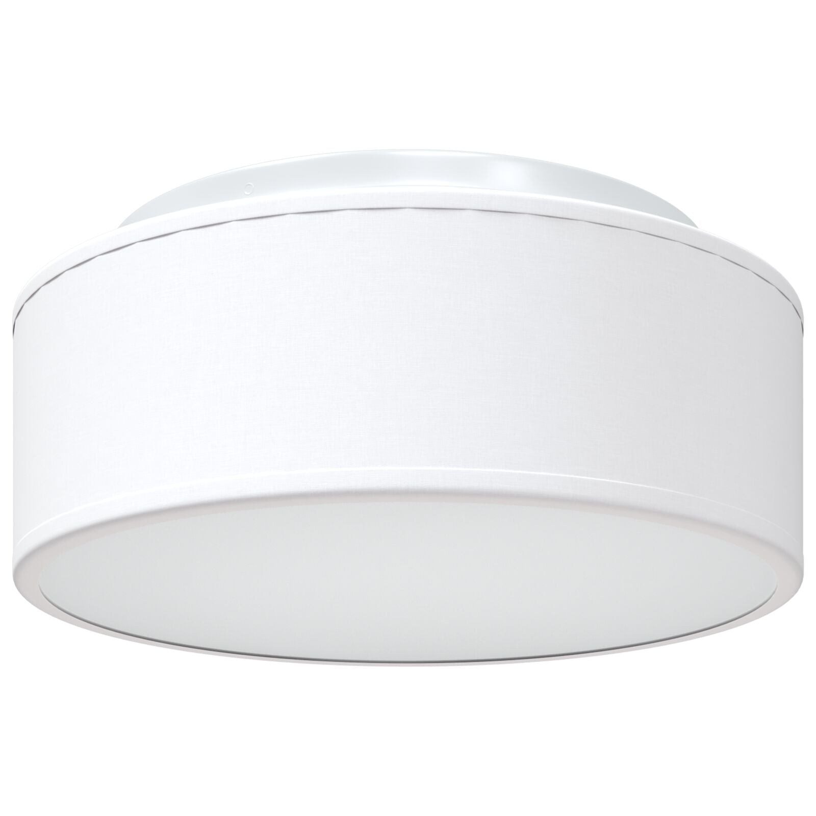 Plafondlampen Inbouw Ø 30 Cm Stof E27 Ø30 x 13.5 cm Wit zonder sterrenlampenkap