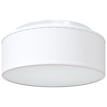 Plafondlampen Inbouw Ø 30 Cm Stof E27 Ø30 x 13.5 cm Wit zonder sterrenlampenkap