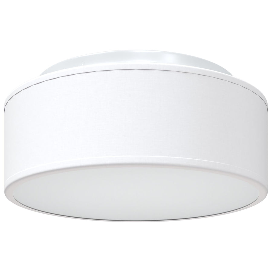 Plafondlampen Inbouw Ø 30 Cm Stof E27 Ø30 x 13.5 cm Wit zonder sterrenlampenkap
