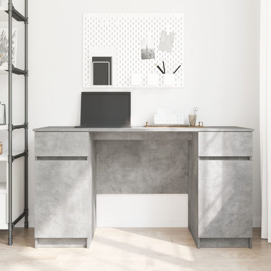 Bureau Betongrijs 140X49X76 Cm Geengineerd Hout