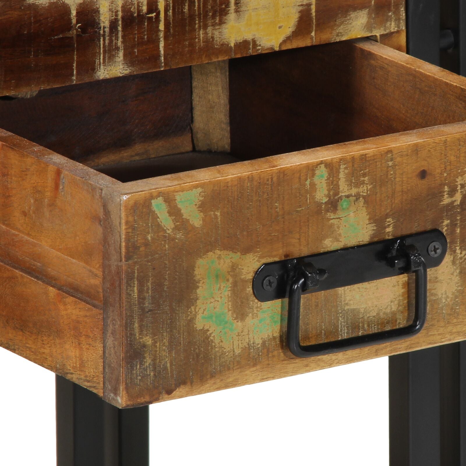 Nachtkastje Massief Hout Gerecycled 1 40 x 35 x 50 cm Massief gerecycled hout