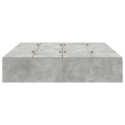 Opbergbedframe Betonnen Grijs Beton Grijs 140 x 190 cm