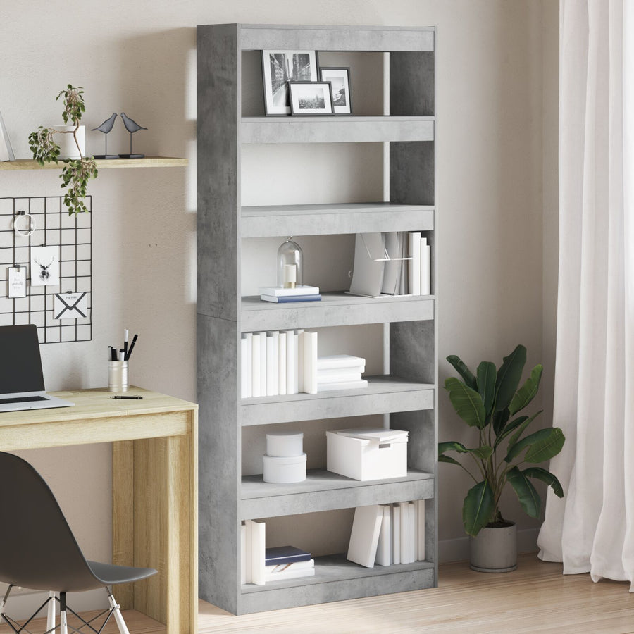 Beton Grijze Boekenplank Beton Grijs Behandeld Hout