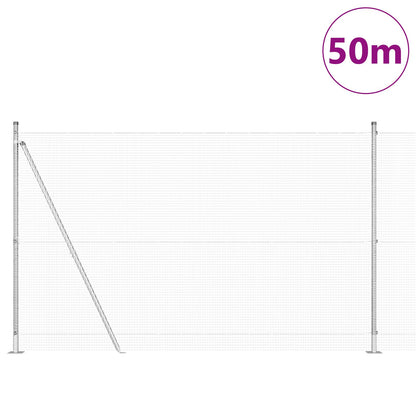 Gegoten Draadhek Met 13 Flanged Palen 1.6X50 M Gegalvaniseerd Staal Gegalvaniseerd Staal