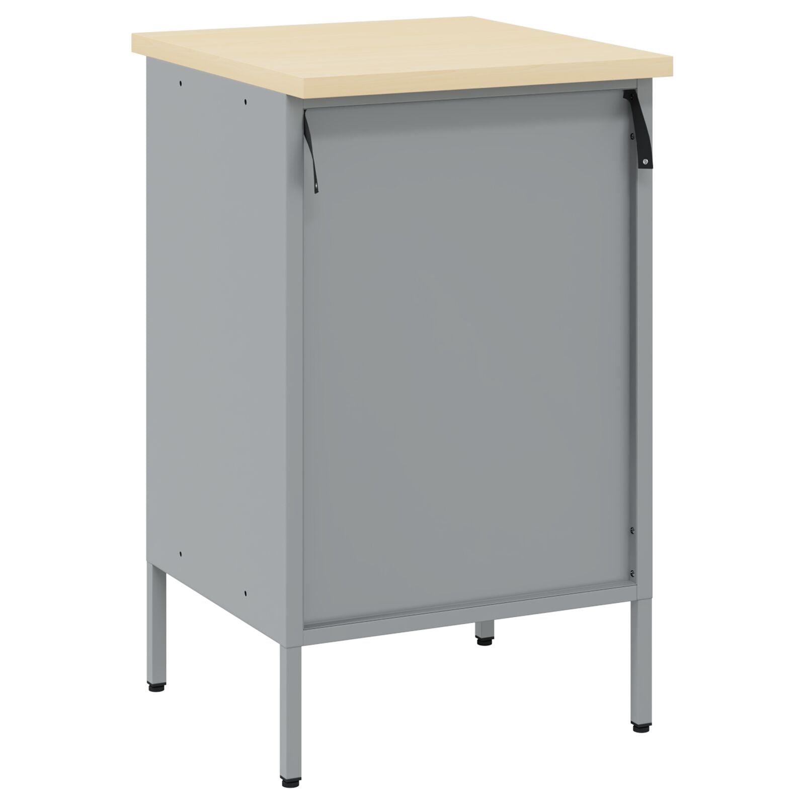 Werkbank 50X55X85 Cm Staal Zwart en grijs Werkplaatskast met 4 lades