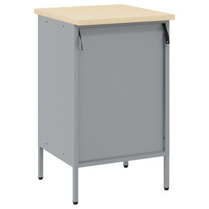 Werkbank 50X55X85 Cm Staal Zwart en grijs Werkplaatskast met 4 lades