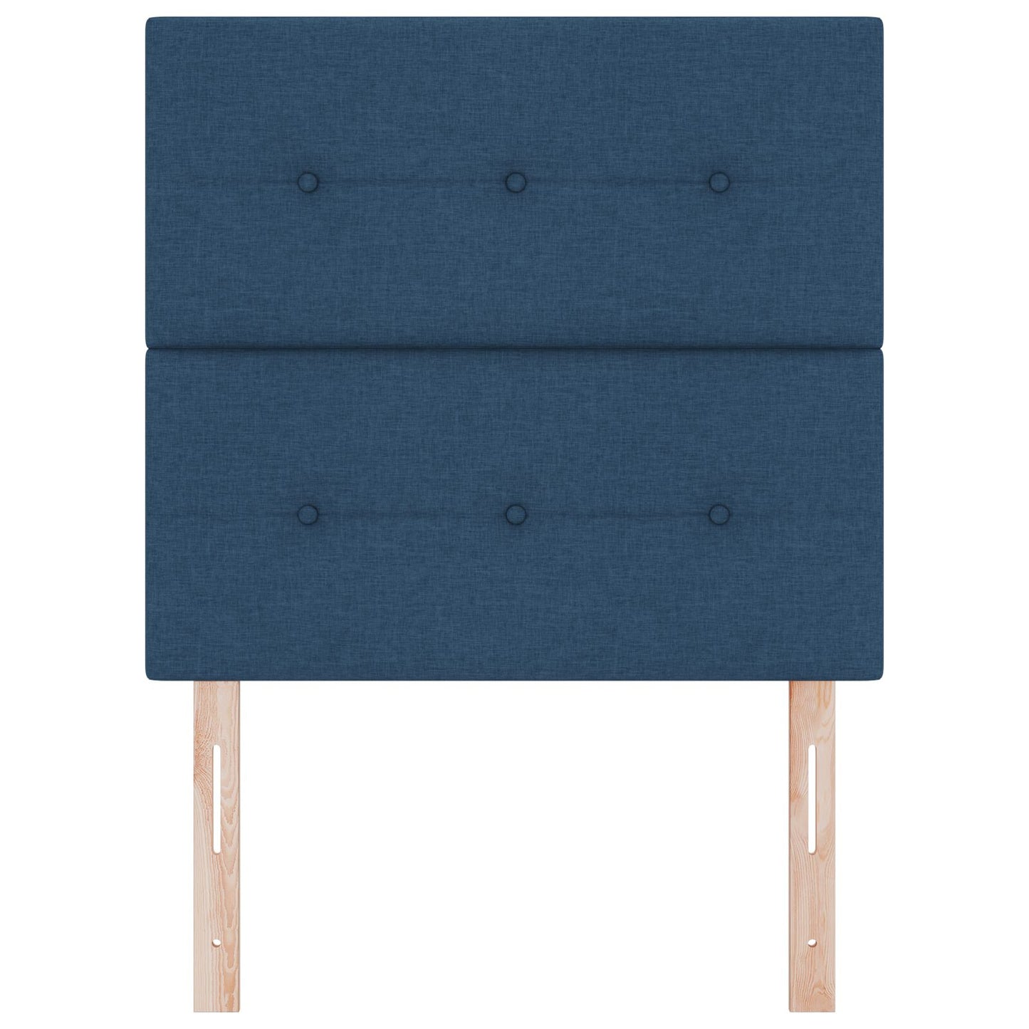 Hoofdbord Met Knoop-Tufting Stof Blauw 80 cm Hoog hoofdbord