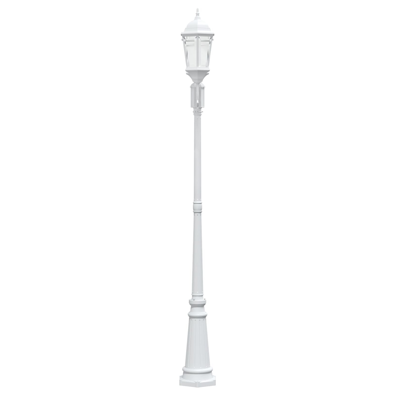 Tuinlamp Wit Aluminium 68 X 20 X 235 Cm Duurzaam Tuinlamp