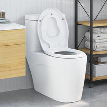 Familie Toiletbril Met Kindertoiletbril Snelle Release Duroplast Wit