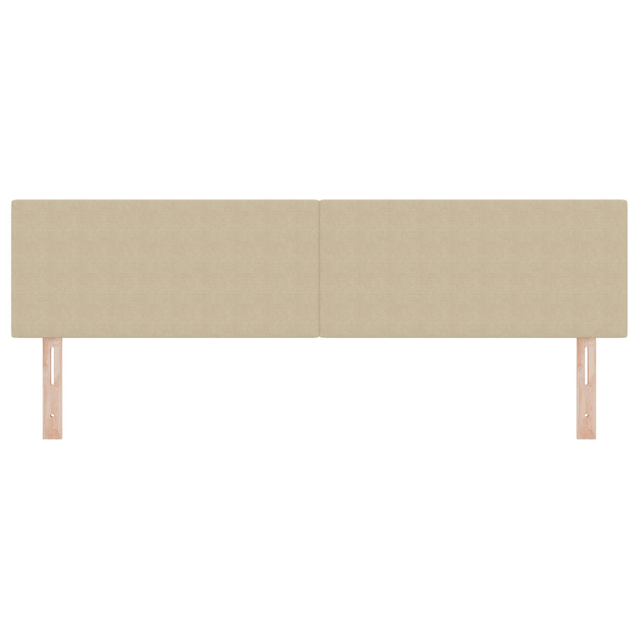 Hoofdbord Effen Ontwerp Corduroy Stof Lichtgroen Grijs 180 cm Laag hoofdbord