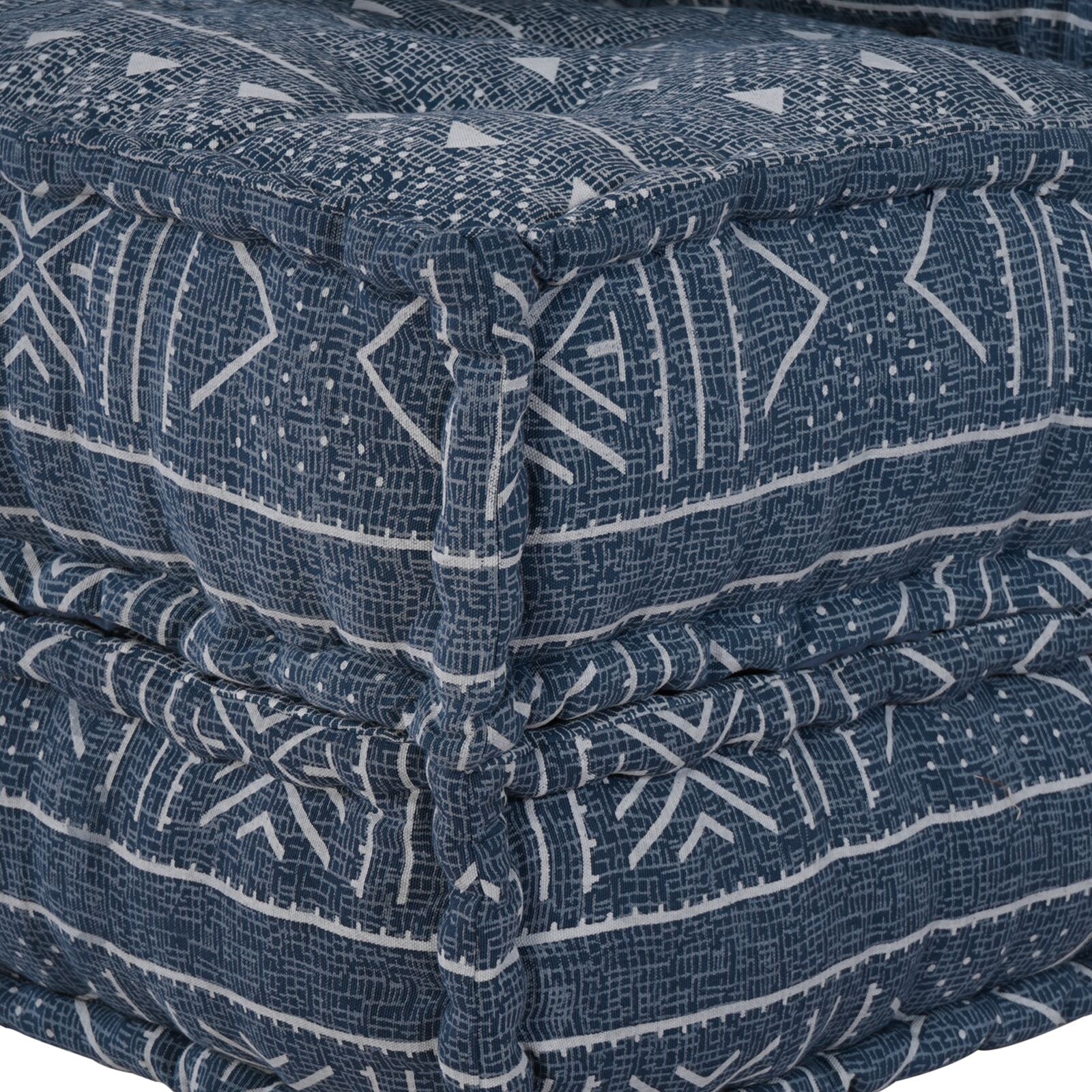 Modulaire Poef Indigo 70X70X36 Stof Indigo Print 70 x 70 x 36 cm Lounge bank