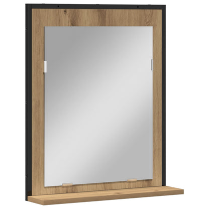 Badkamerspiegel 50X12X60 Cm Gelaagd Hout Artisan eiken