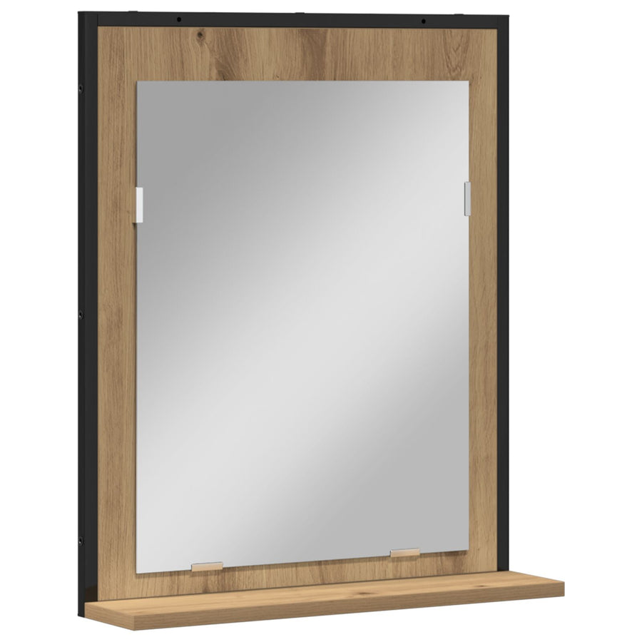 Badkamerspiegel 50X12X60 Cm Gelaagd Hout Artisan eiken