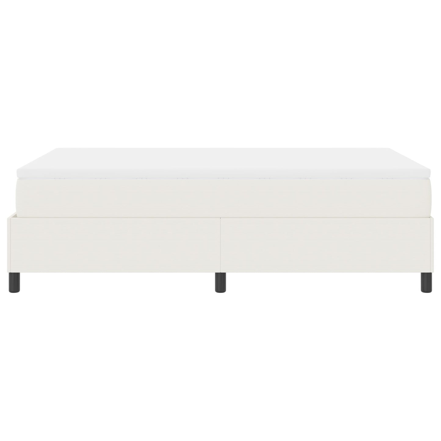 Boxspringbed Met Matras Crème Klein Dubbel Corduroy Stof