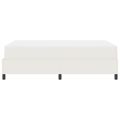 Boxspringbed Met Matras Crème Klein Dubbel Corduroy Stof