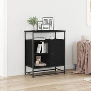 Dressoir zwart eiken 69x35x80 cm