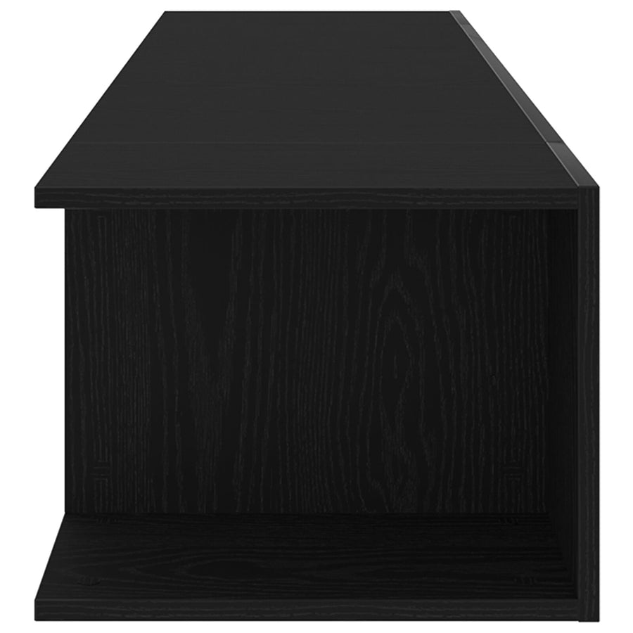 Tv-Kast Met Led-Verlichting - Zwart Eiken - 135X39X30Cm - Bewerkt Hout