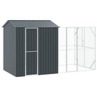 Vogelkooi 418x210x247 cm gegalvaniseerd staal antraciet