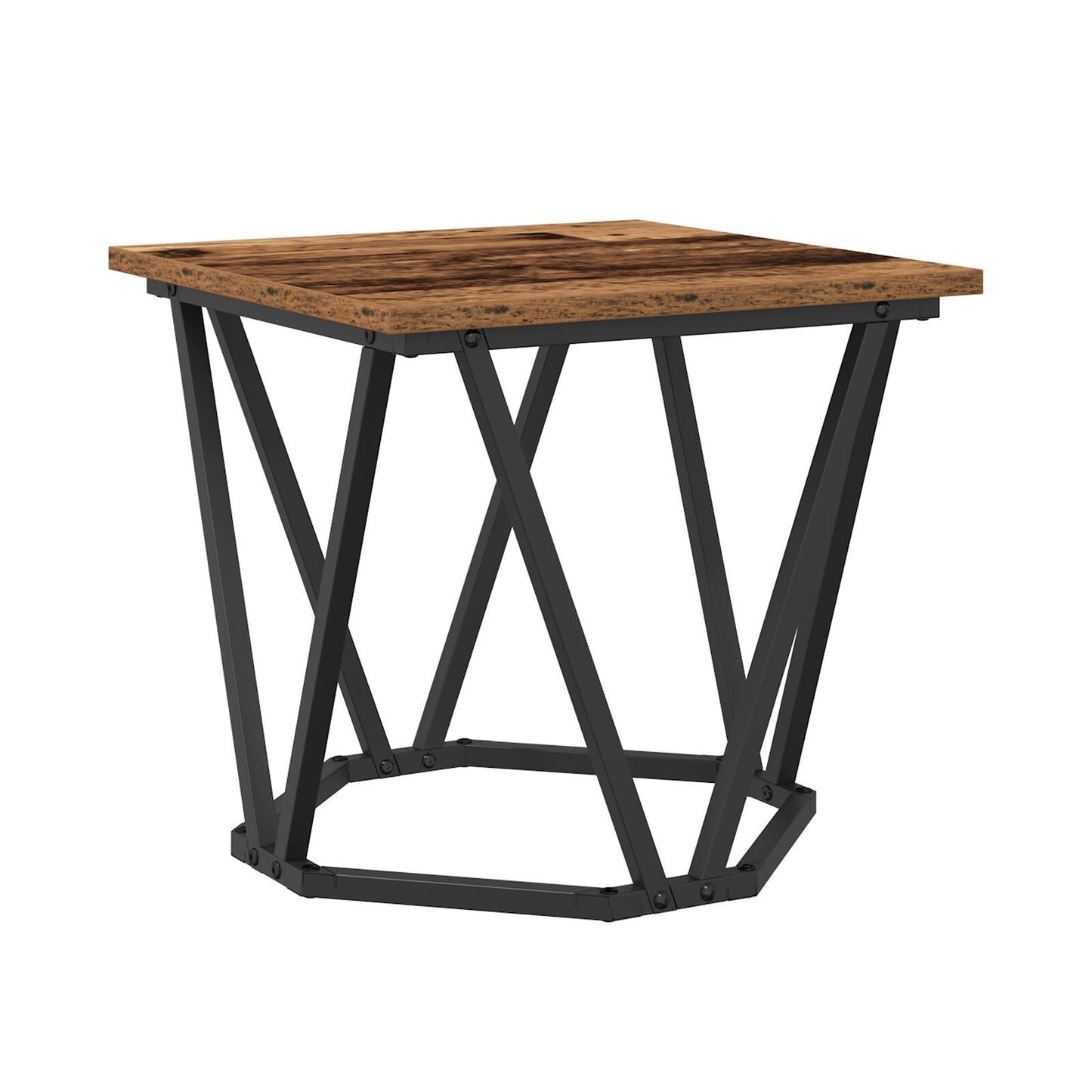 Salontafel Metaal, Hout Middelgroot Strak Gerecycled hout