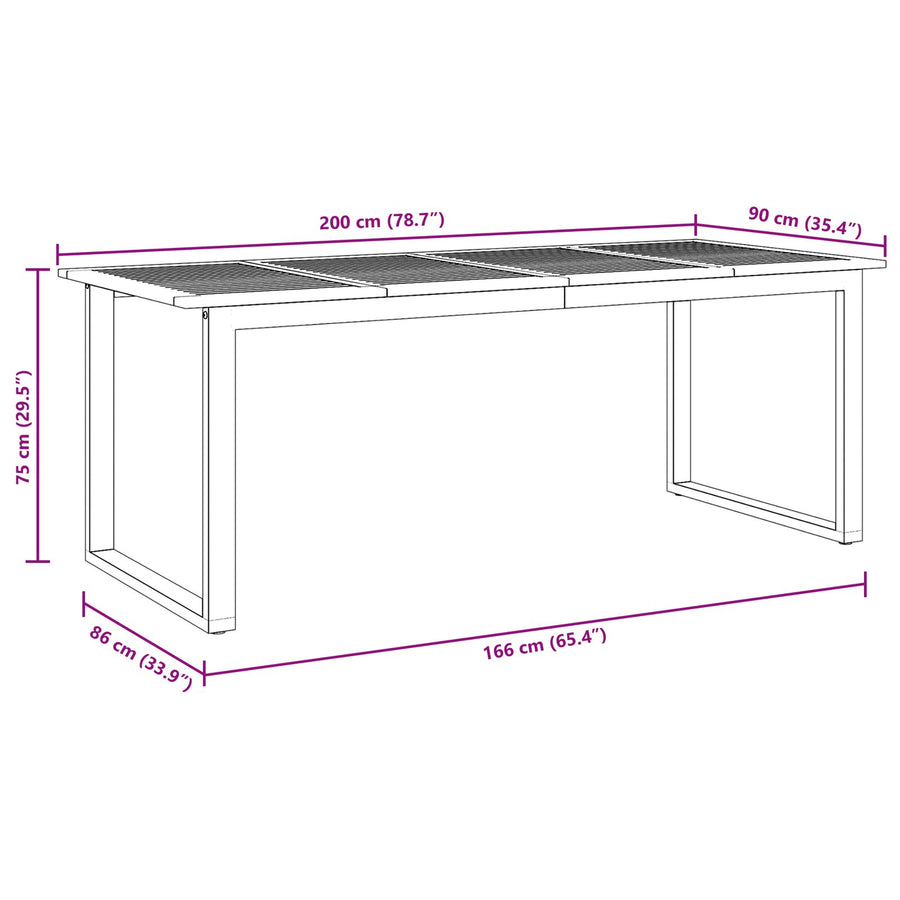 Tuin Eettafel Set Set Van 7 Grijs Aluminium Duurzaam