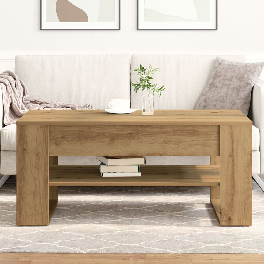 Salontafel Artisan Eiken 102X55X45 Cm Gemaakt Van Hout