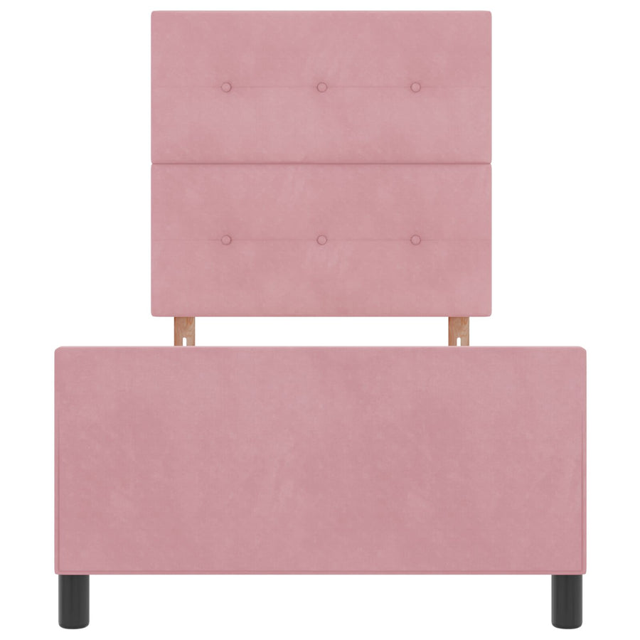 Roze Velours Bedframe 80X200 Cm Crème