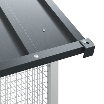 Vogelvolière Antraciet Staal