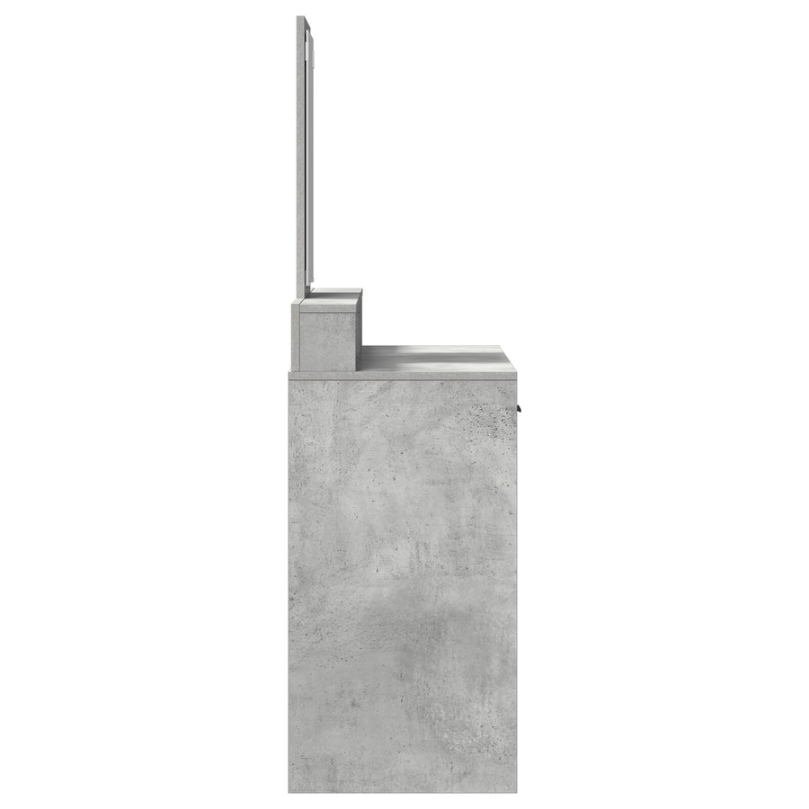 Kaptafel Met Lades Betonnen Grijs 100 x 41 x 140 cm Beton grijs