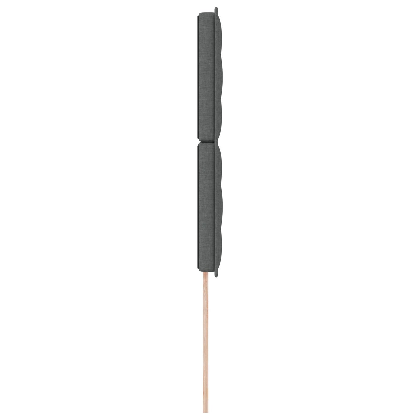 Hoofdbord Stof Rechthoekig Modern Donkergrijs 80 cm Hoog hoofdbord