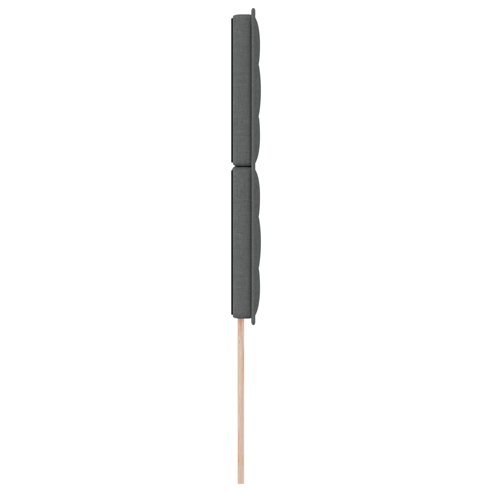 Hoofdbord Stof Rechthoekig Modern Donkergrijs 80 cm Hoog hoofdbord