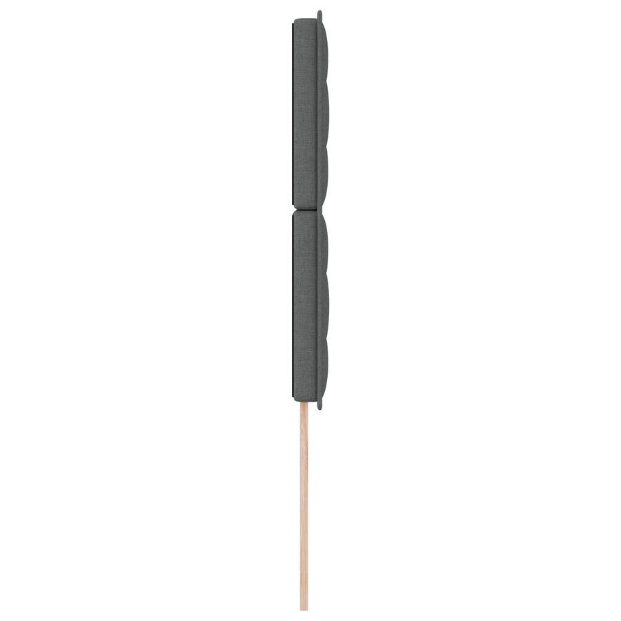 Hoofdbord Stof Rechthoekig Modern Donkergrijs 80 cm Hoog hoofdbord