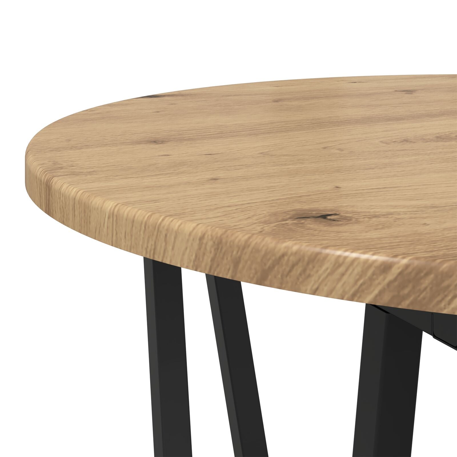 Bijzettafel 2 Stuks Geengineerd Hout En Metaal Artisan eiken