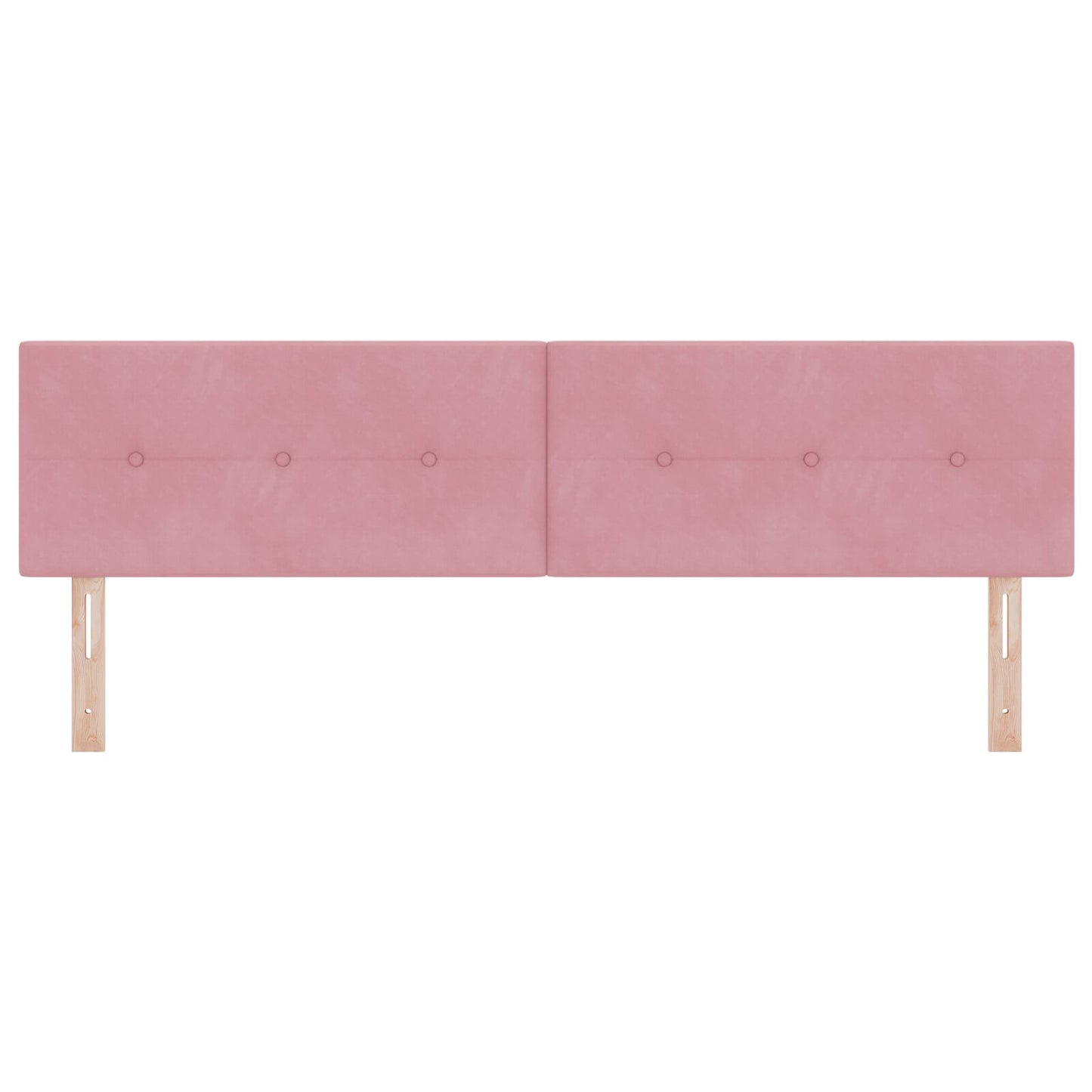 Hoofdbord Met Knopen Velours Roze 180 cm Laag hoofdbord