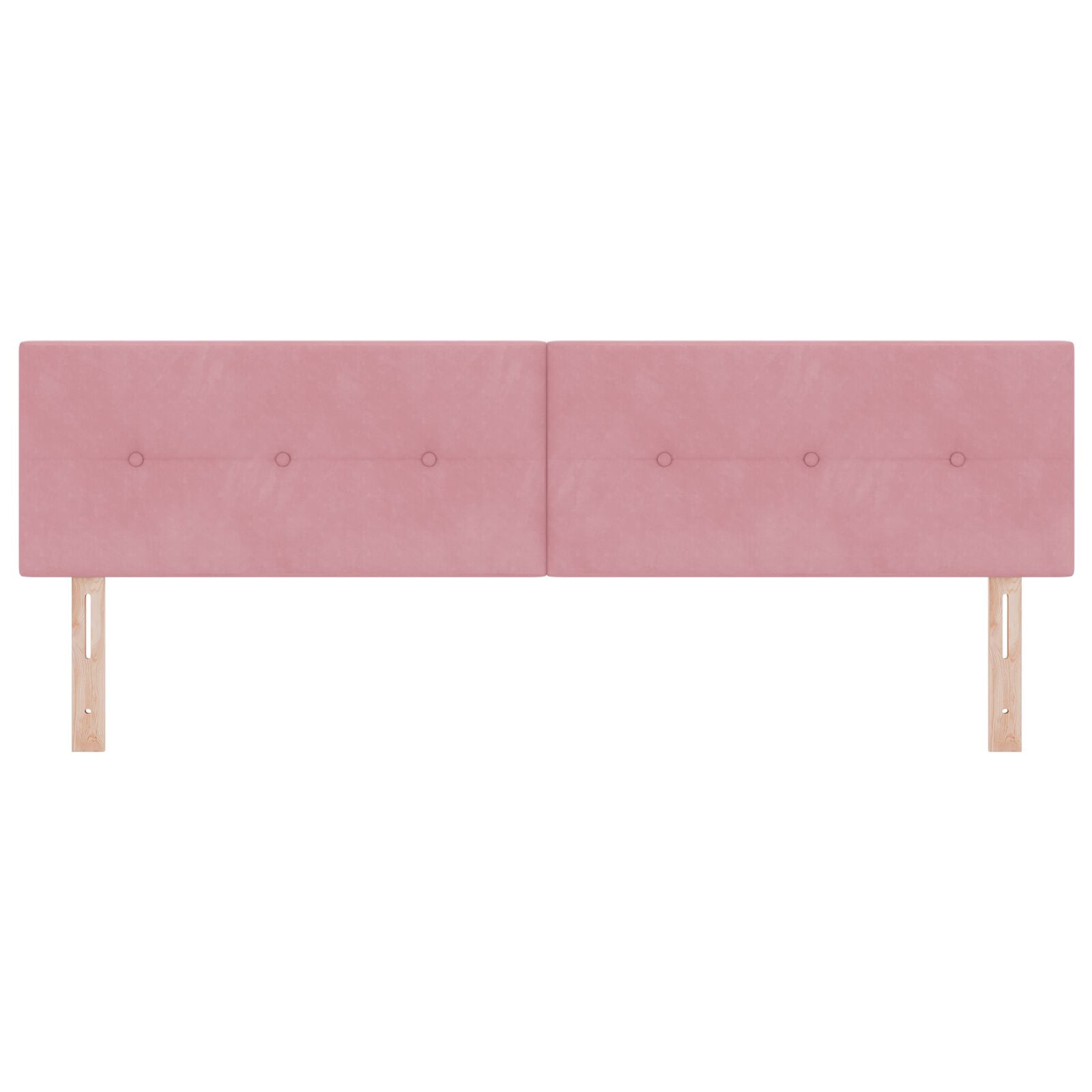 Hoofdbord Met Knopen Velours Roze 180 cm Laag hoofdbord