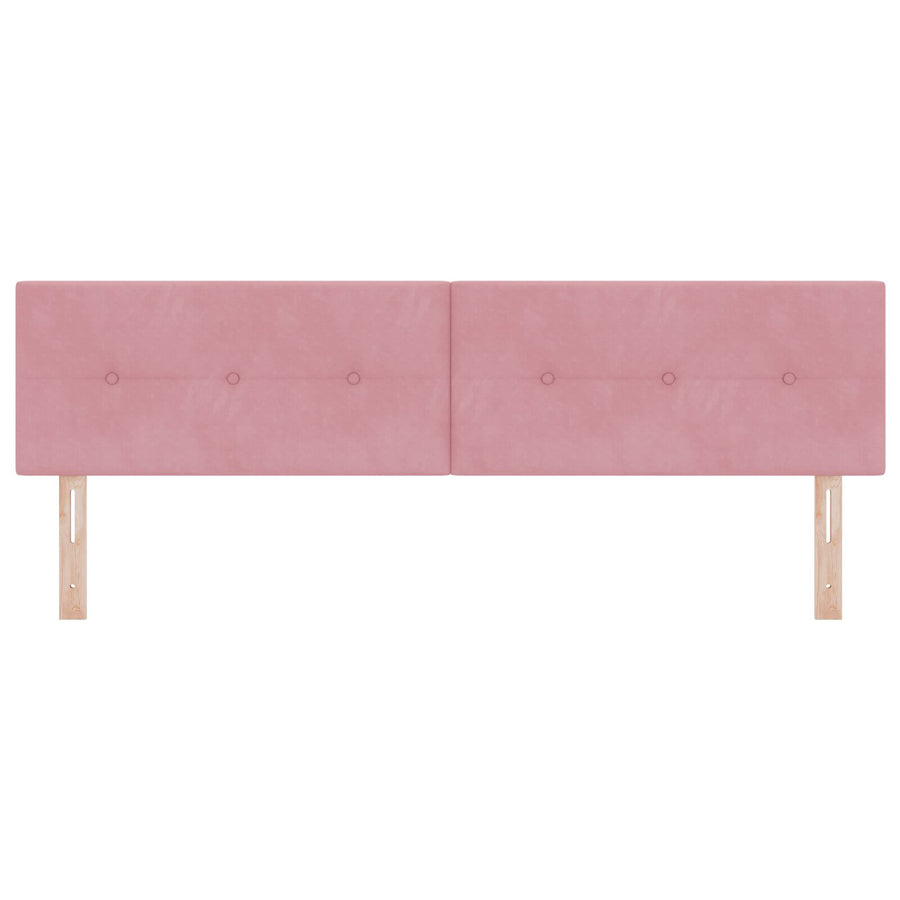 Hoofdbord Met Knopen Velours Roze 180 cm Laag hoofdbord