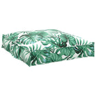 Pallet Cushion Set 2 pcs Green Leaf Pattern 100 x 40 x 8 cm