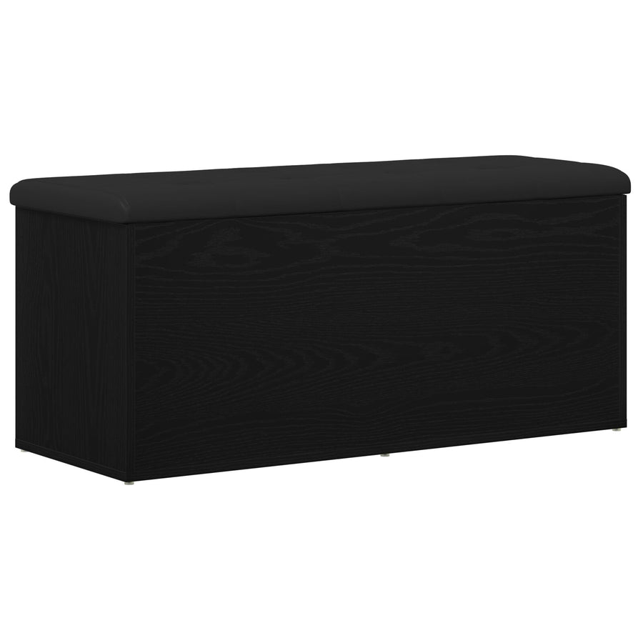 Opslagbank 100X40X45 Cm Gelaagd Hout Zwart eiken 102 x 42 x 45 cm