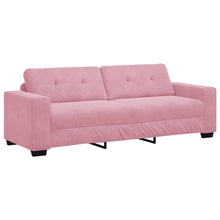3-Zits Bank Fluweel Fluwelen Roze 180 cm