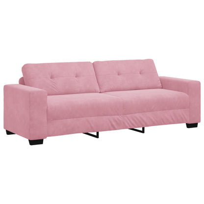 3-Zits Bank Fluweel Fluwelen Roze 180 cm