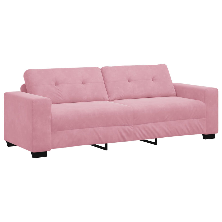 3-Zits Bank Fluweel Fluwelen Roze 180 cm