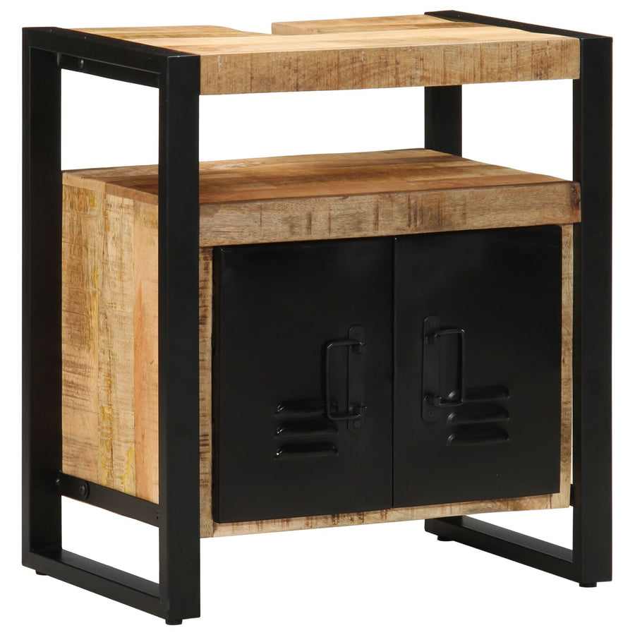Badkast 55X35X60 Cm Massief Ruw Hout Massief ruw mangohout