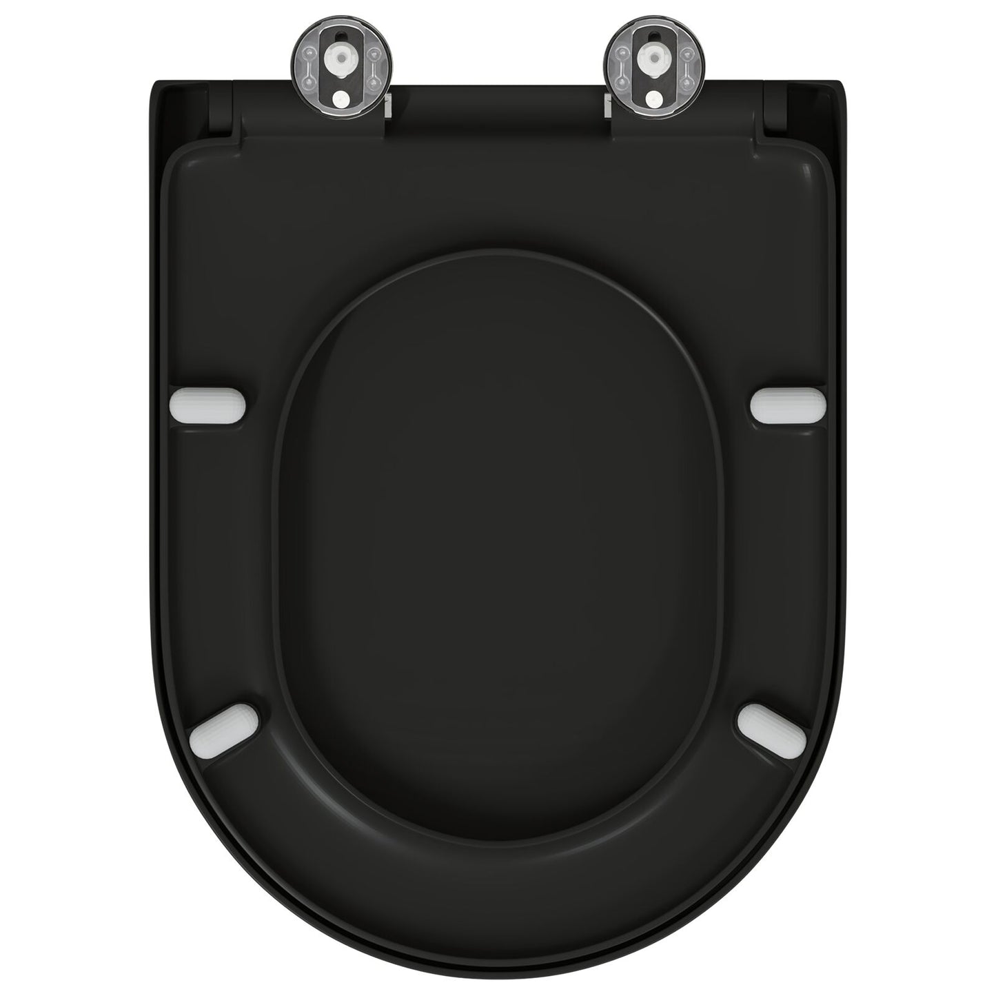 Toiletbril Met Snelle Release En Zachte Sluiting Duroplast Zwart