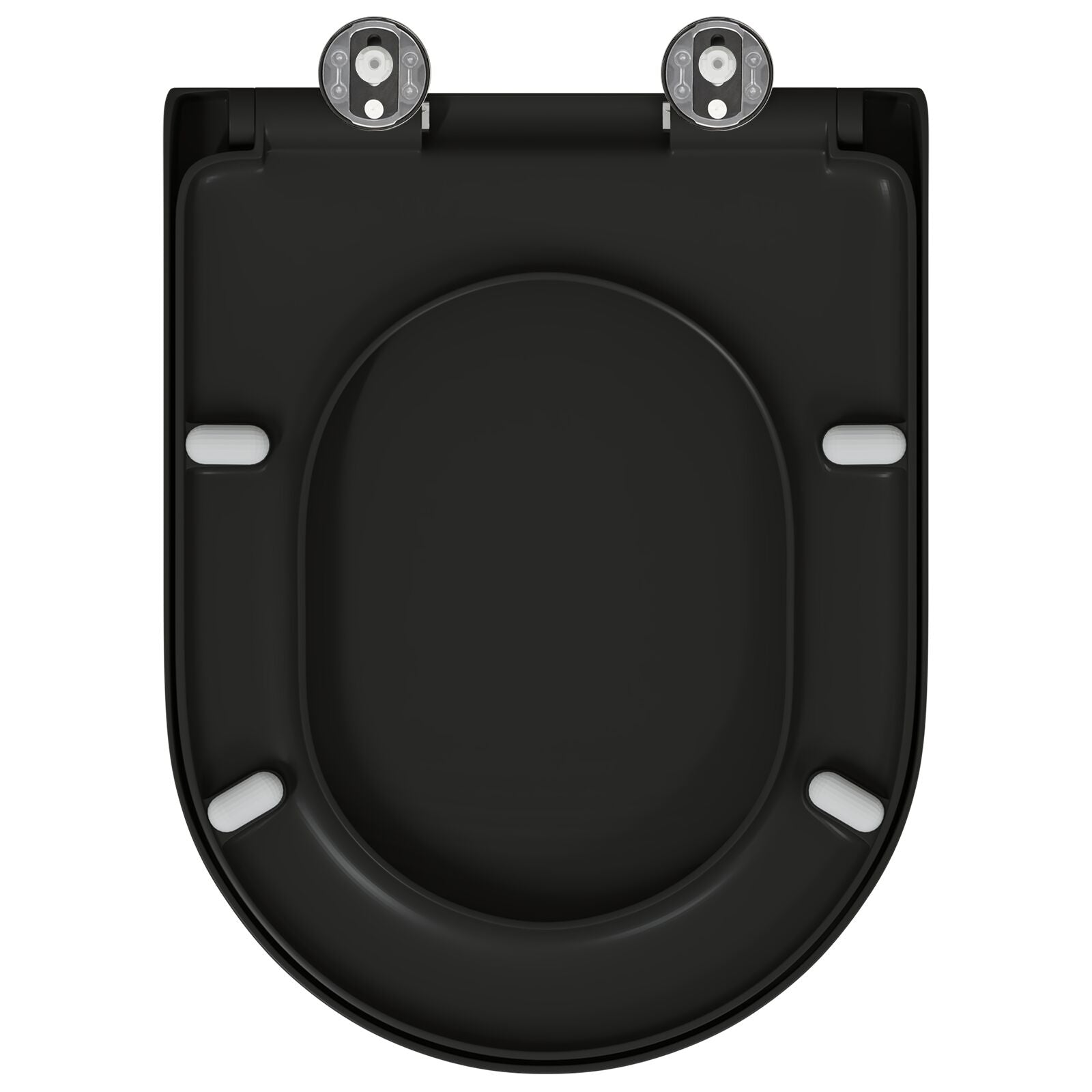 Toiletbril Met Snelle Release En Zachte Sluiting Duroplast Zwart