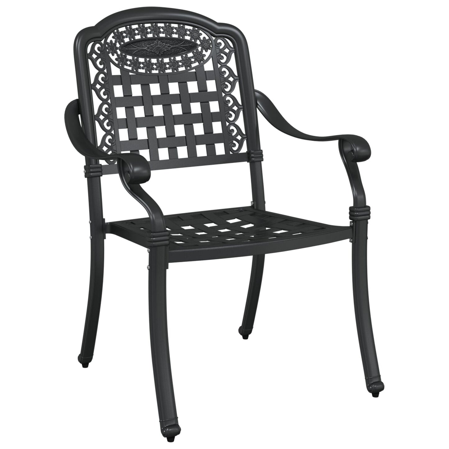 Tuinstoelen 2 Stuks Gietijzer Zwart